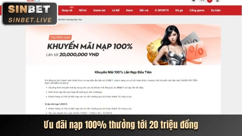 Banner khuyến mãi slot game